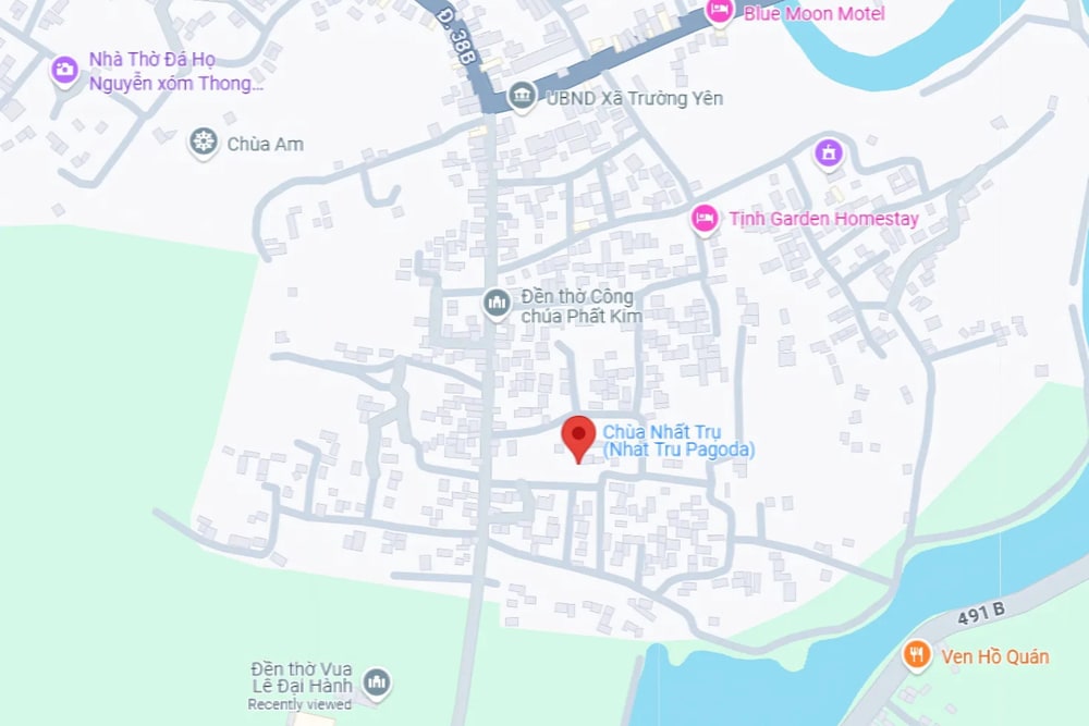 Vị trí chùa Nhất Trụ (Chùa Một Cột)